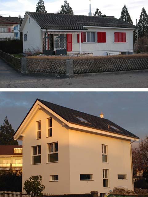 Abbruch und Wiederaufbau / Erweiterung EFH
